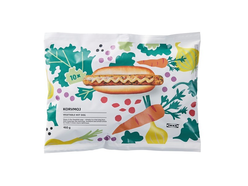 Popular IKEA veggie hot dog now also available to bring home