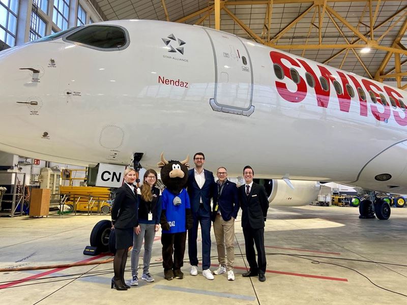 SWISS names one of its aircraft after the Nendaz region
